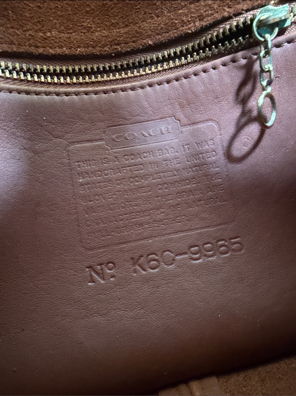 Vintage coach legacy trail bag British tan 9965 - Picture 2 of 10